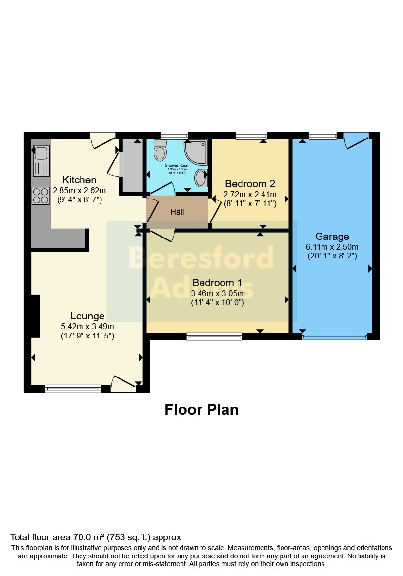 43, Cae Coed, Conwy floorplan