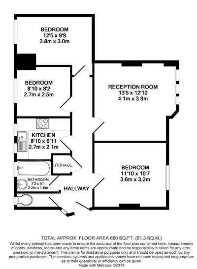 3 Bedrooms Flat to rent in Tooting Grove, London SW17