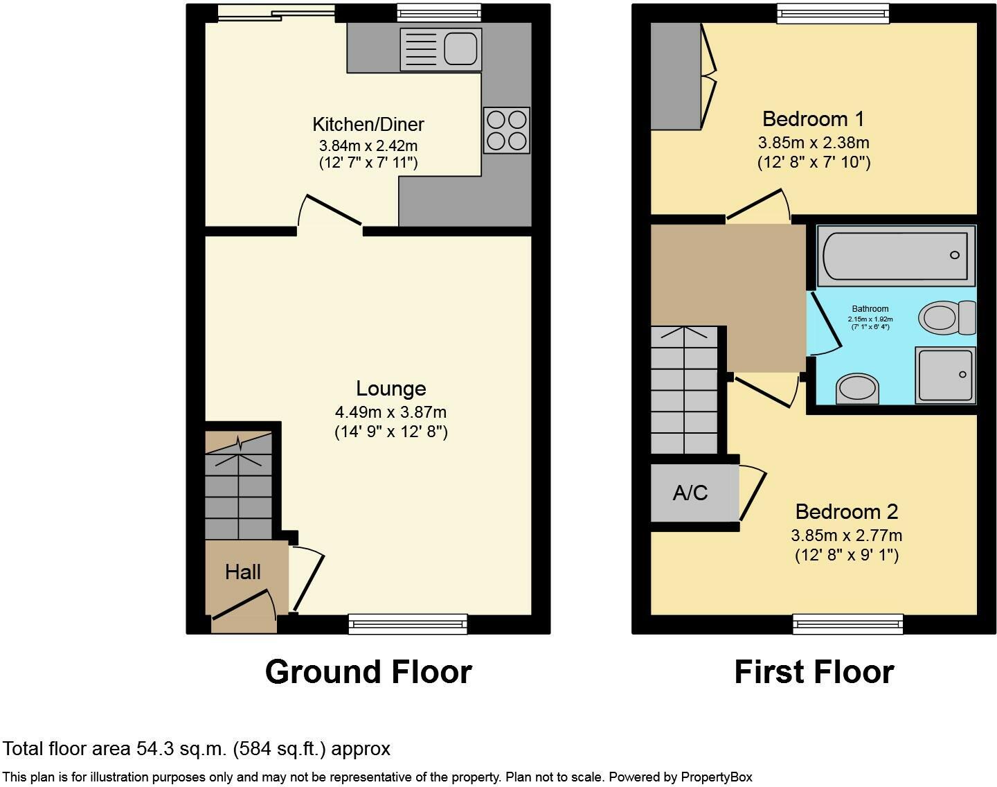 23 Bromwich Close, Leicester floorplan