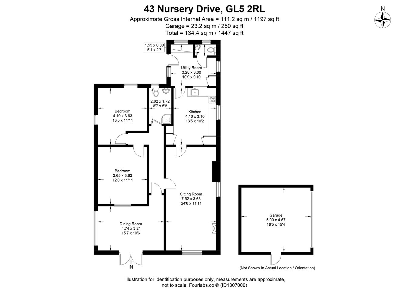 43, Nursery Drive, Stroud floorplan