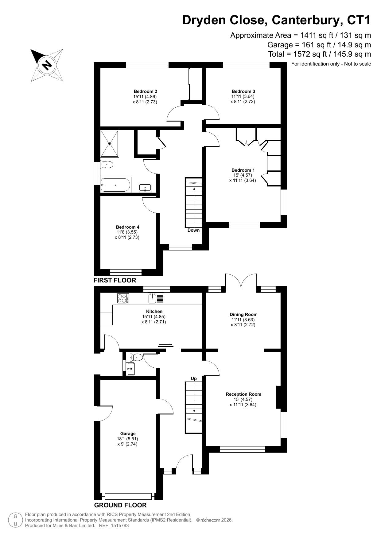 8, Dryden Close, Kent floorplan