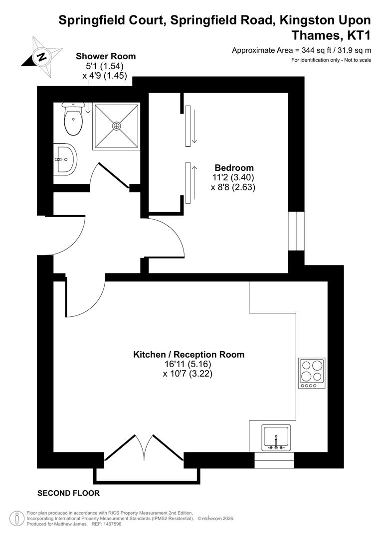 Flat 21, Springfield Court, Springfield Road, Kingston Upon Thames floorplan
