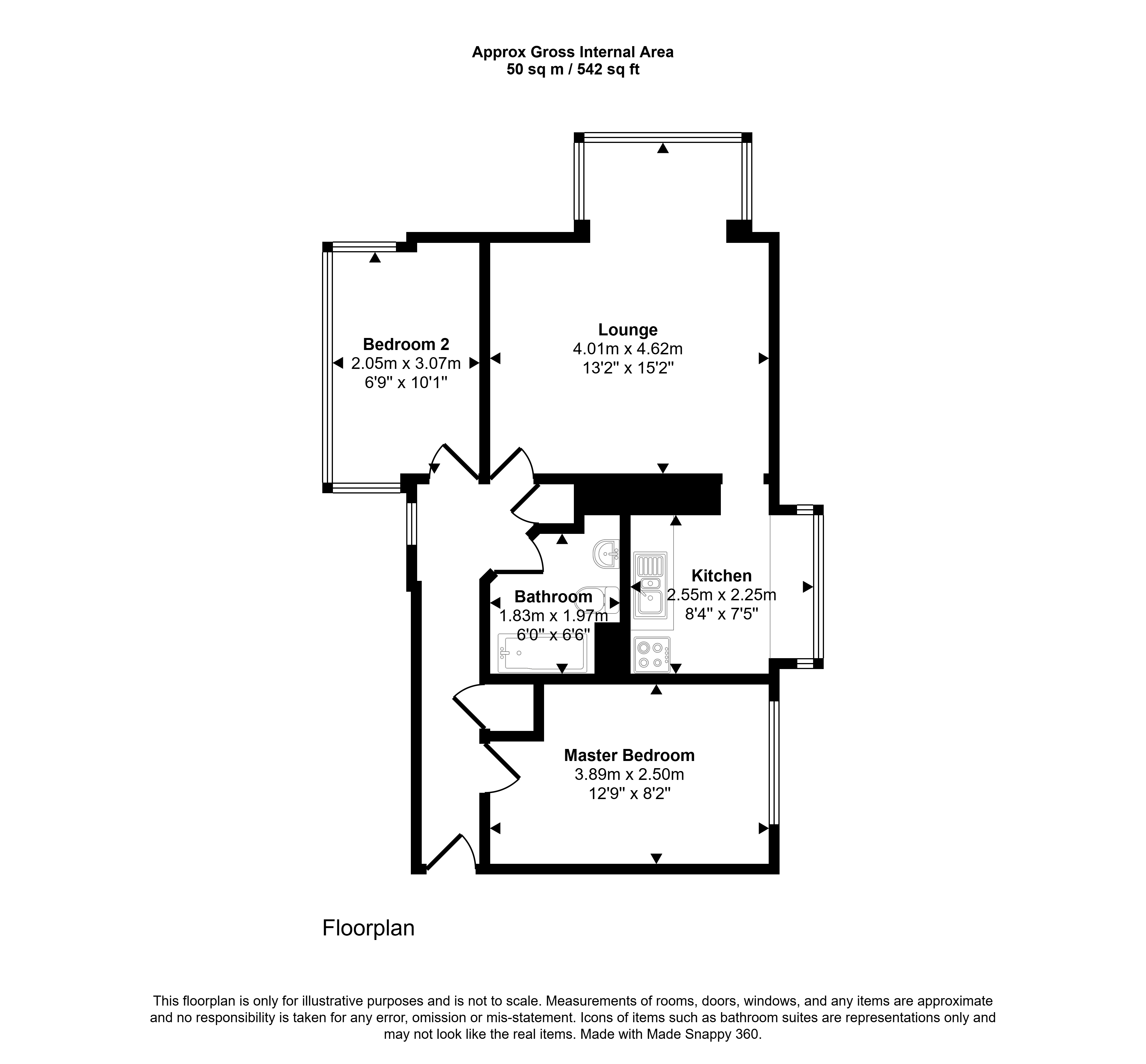 57, Bradwell Road, Newcastle upon Tyne floorplan