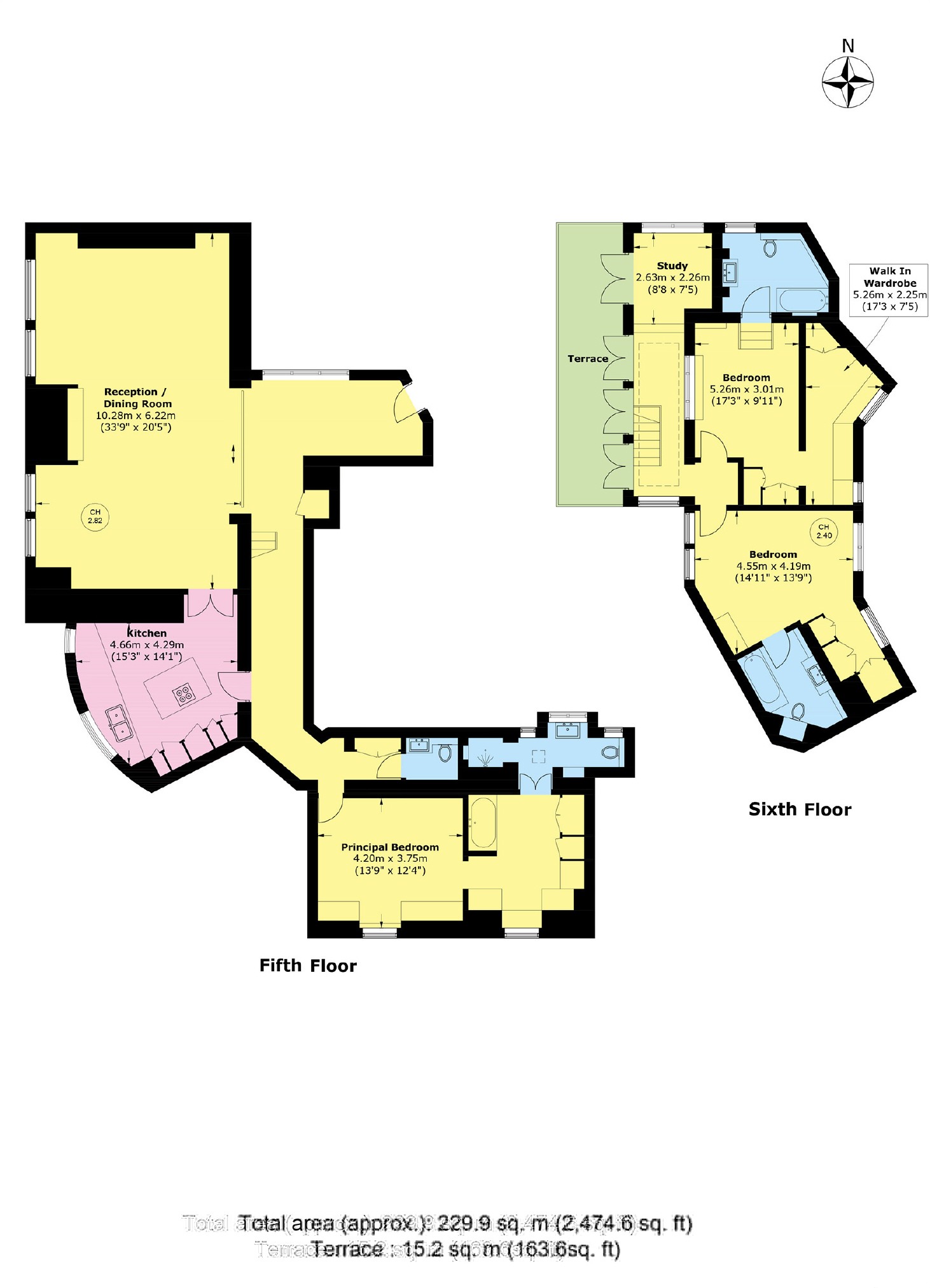 Flat 22, 51, South Street, London floorplan
