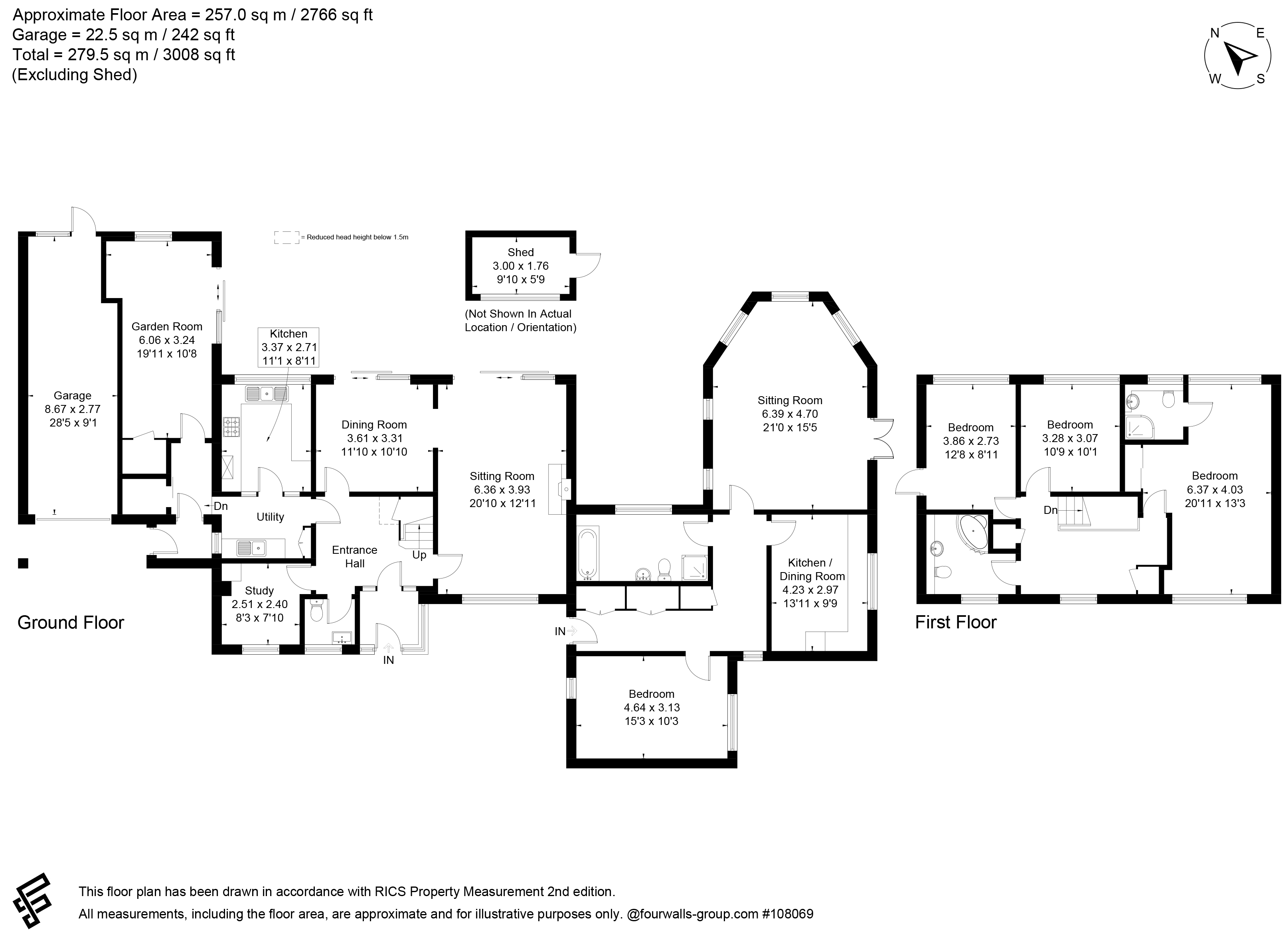 7, Bournefield, Sherborne St John floorplan