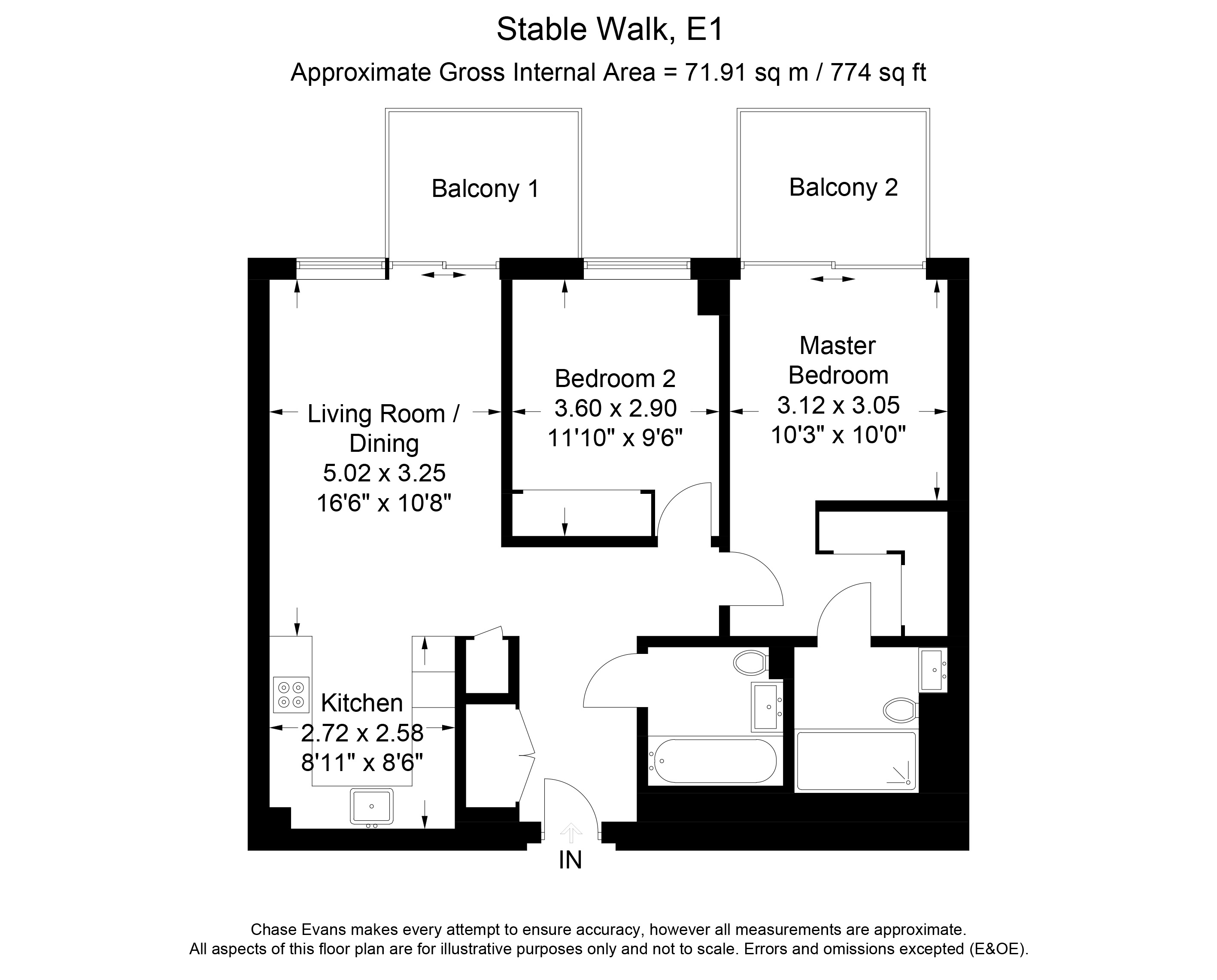 2 Bedrooms Flat to rent in Perilla House, Goodman's Field, London E1