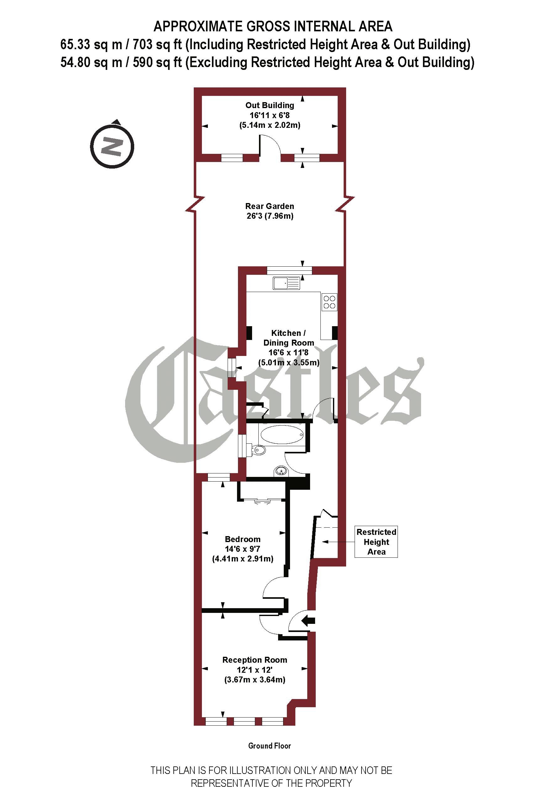 1 Bedrooms Flat for sale in Salisbury Road, London N4