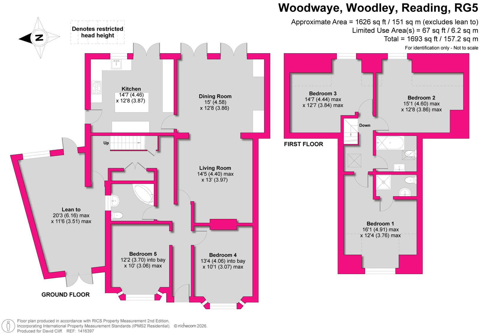 3, Woodwaye, Reading floorplan