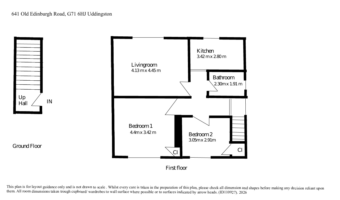 641, Old Edinburgh Road, Uddingston floorplan