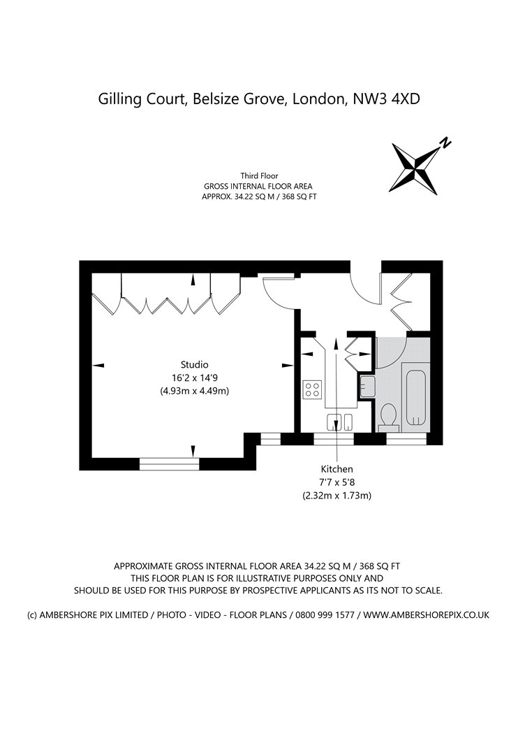 Flat 97,, Gilling Court, London floorplan
