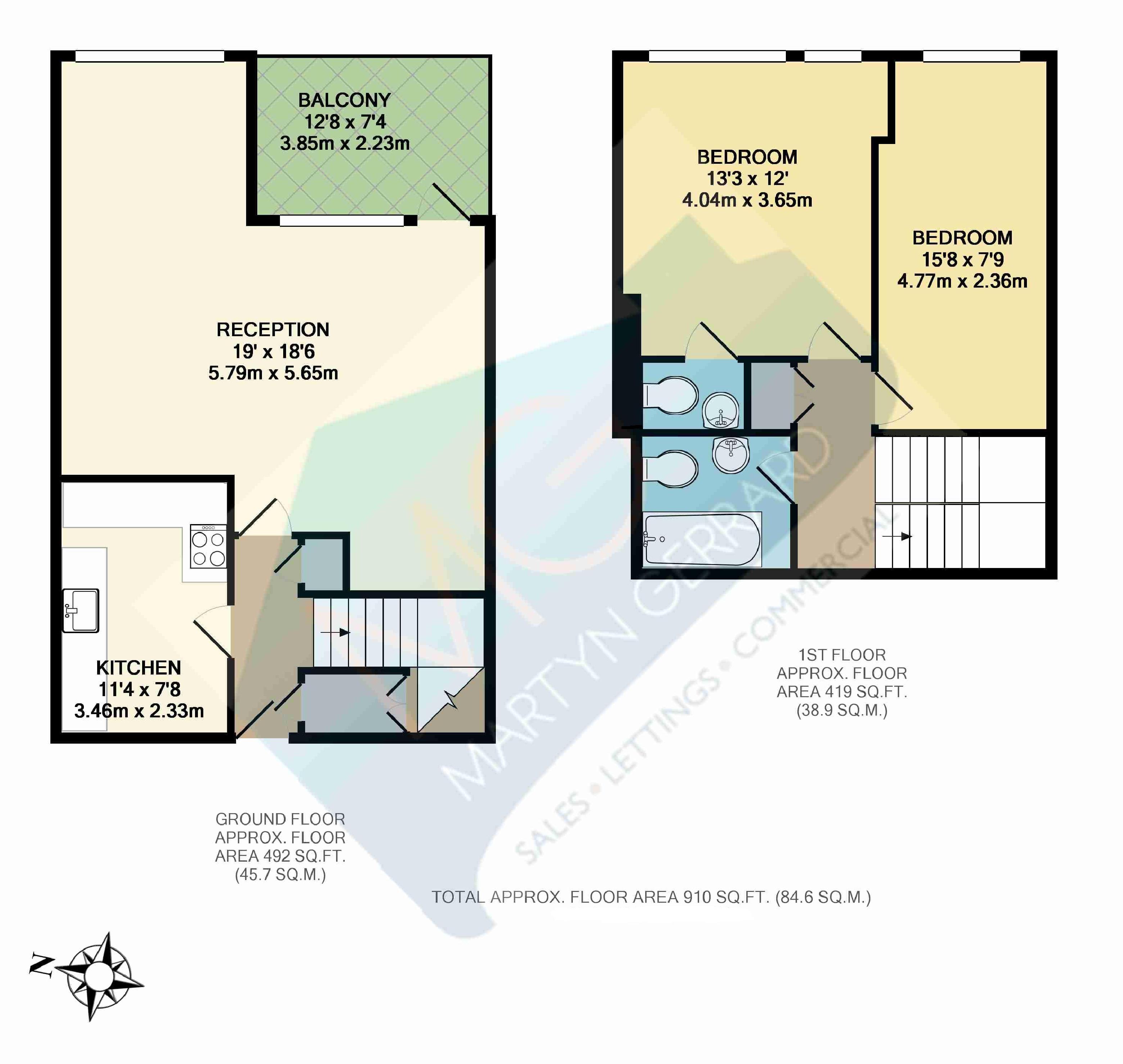 2 Bedrooms Flat to rent in Hendon Hall Court, Parson Street, Hendon NW4