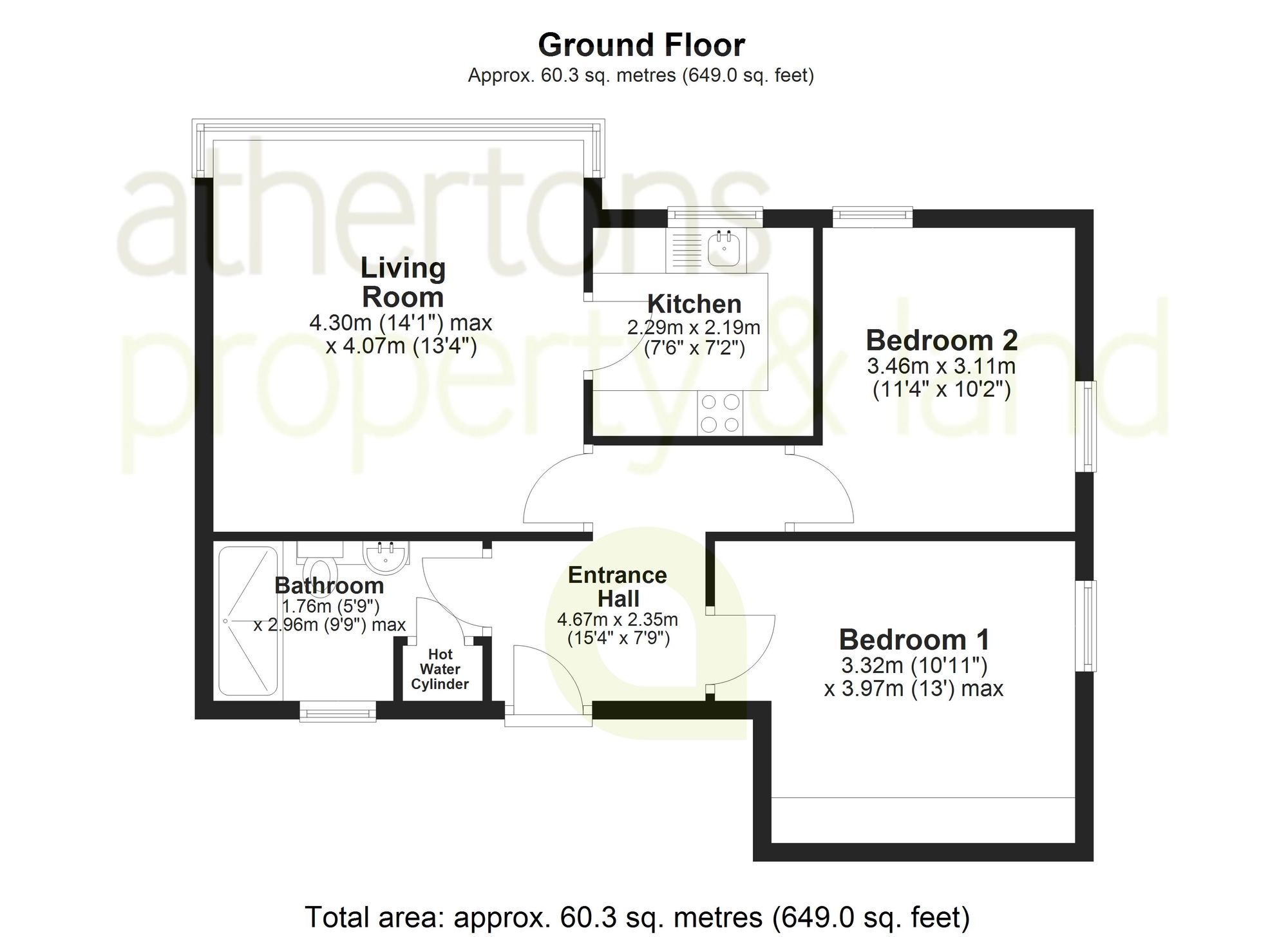 Flat 5, Green Park Court Whiteacre Lane, Clitheroe floorplan