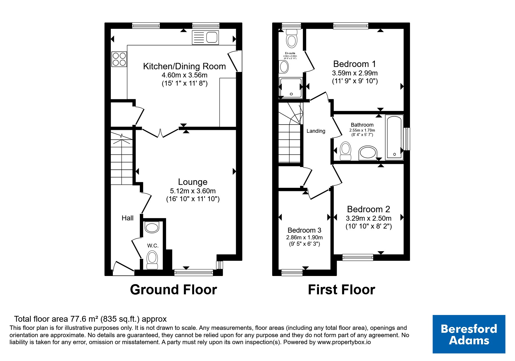 18, Nant Court, Wrexham floorplan