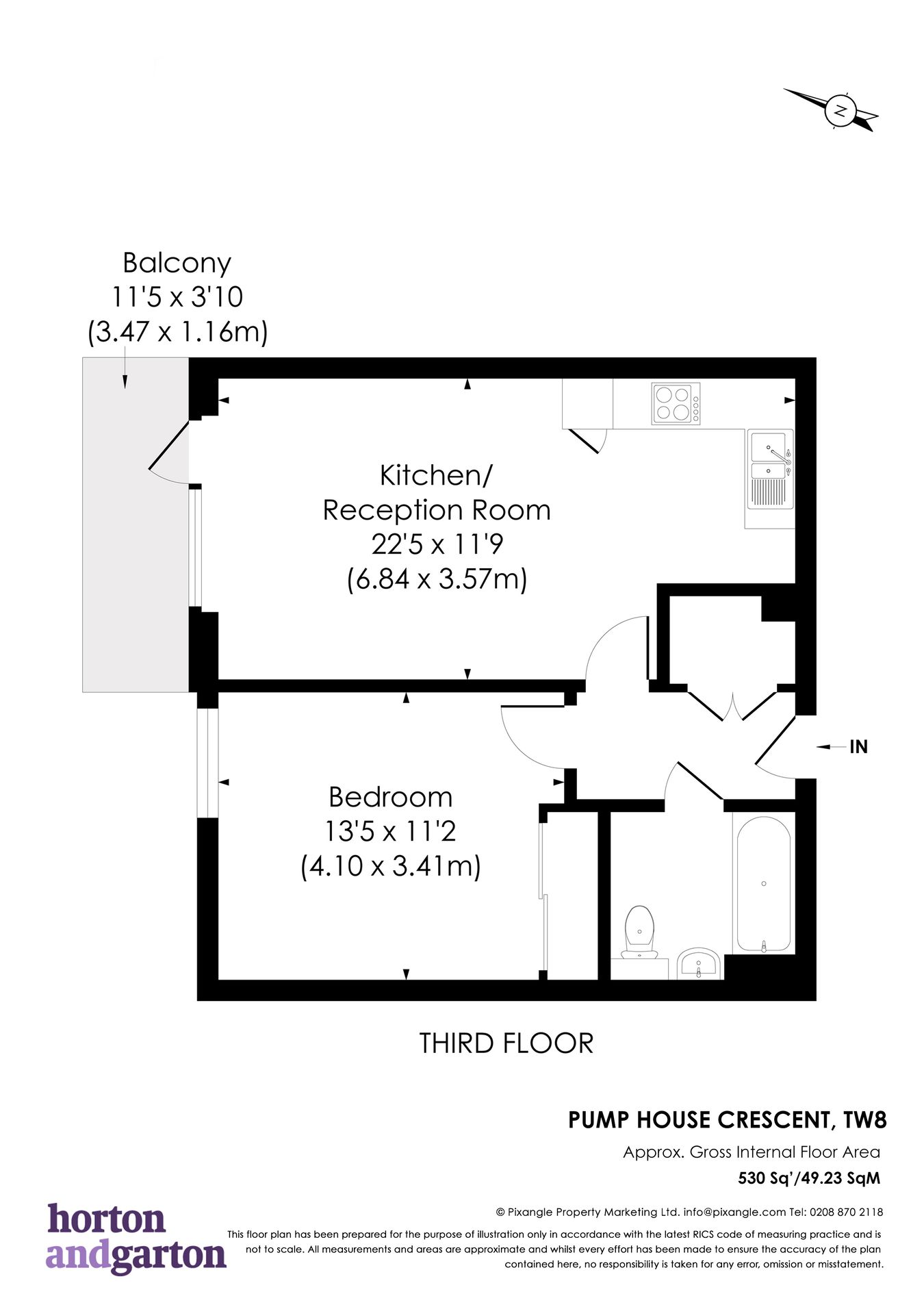 Metropolitan House, Pump House Crescent, London floorplan