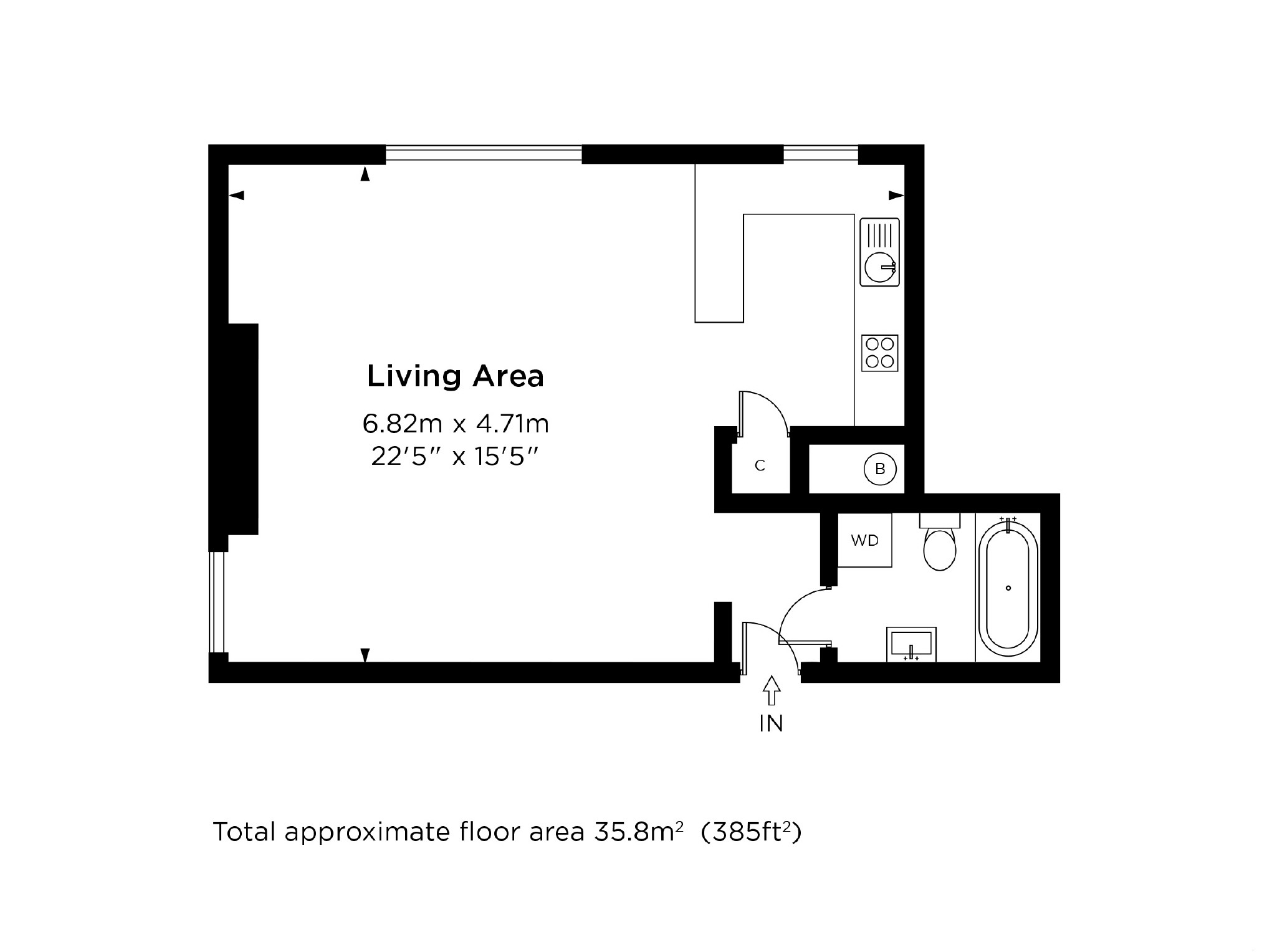 Flat 11, Camden House, 48, Wolsey Road, East Molesey floorplan