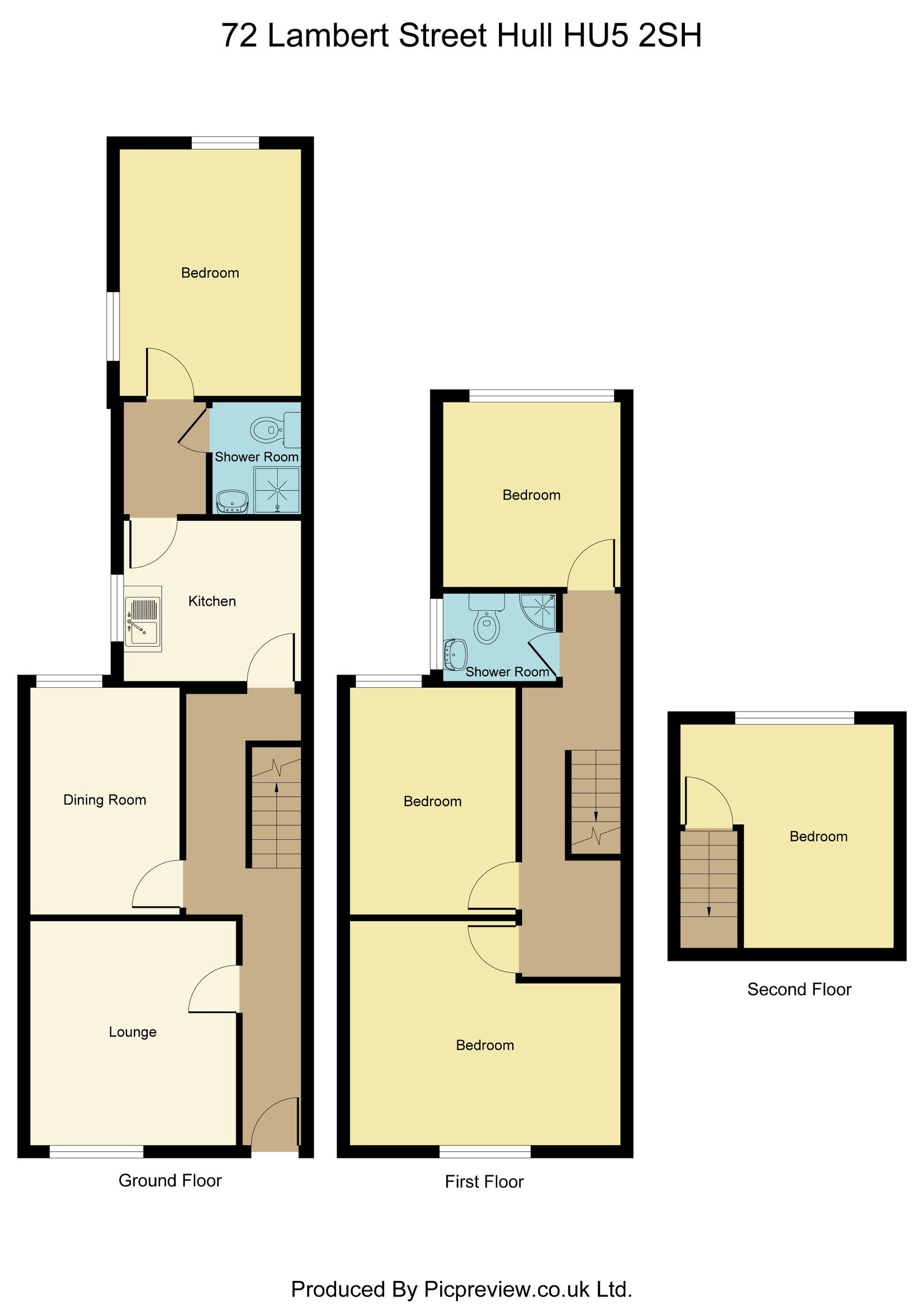 72, Lambert Street, Hull floorplan