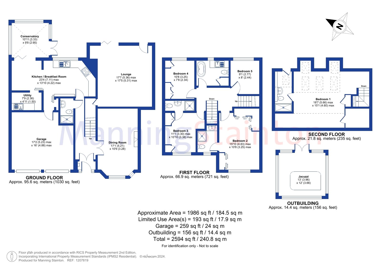 11, Tree Tops Court, Leeds floorplan