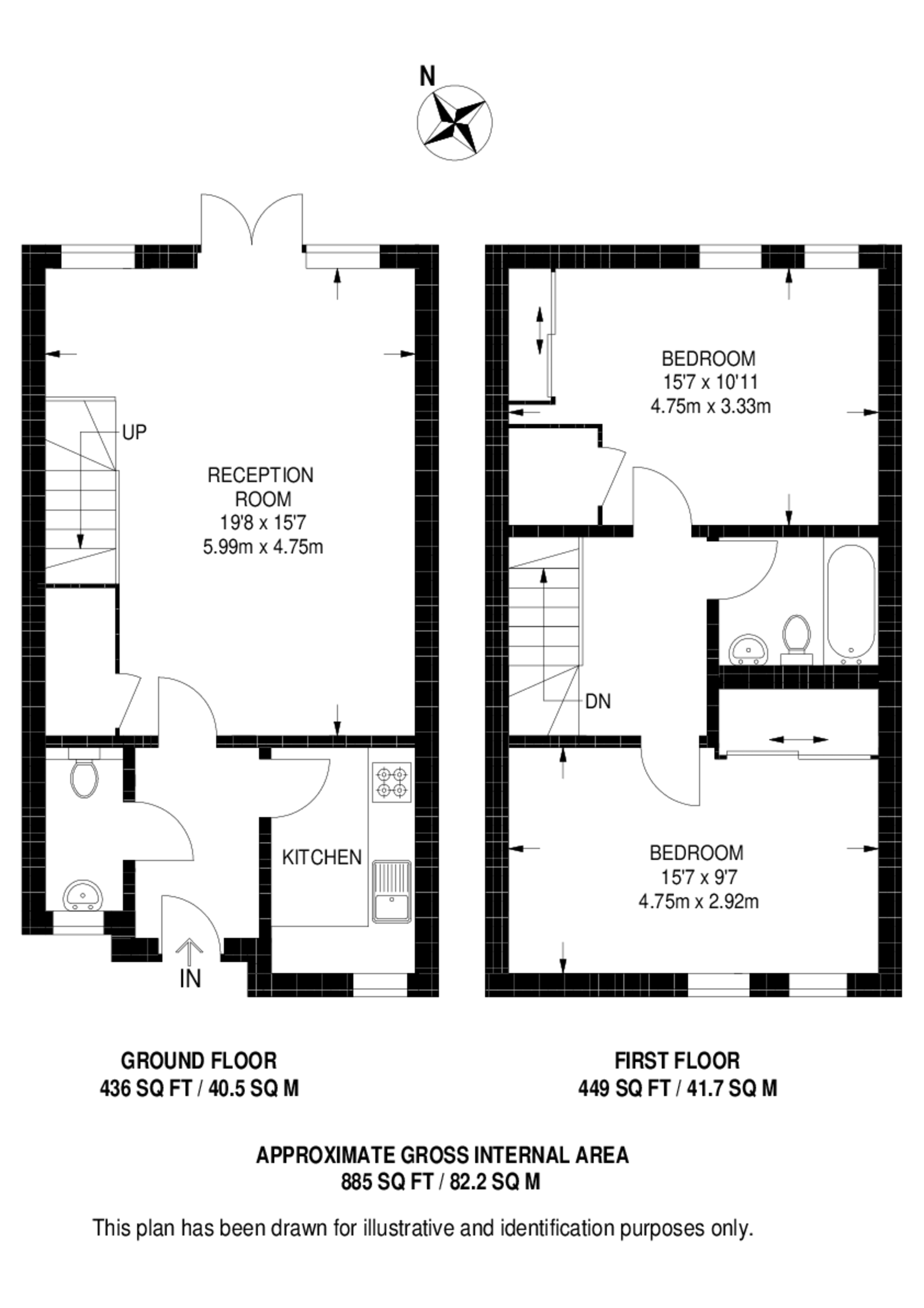 Printers Road, Clapham North floorplan