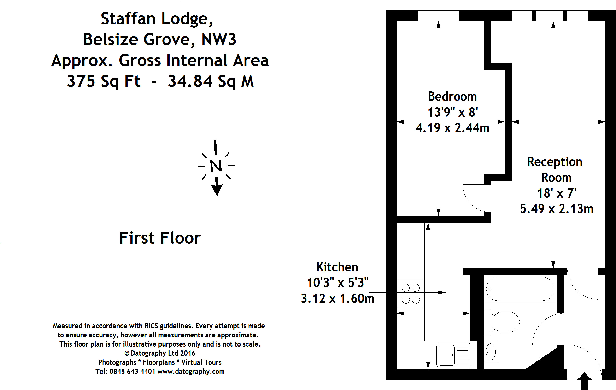 11 Straffan Lodge, 1-3, Belsize Grove, London floorplan
