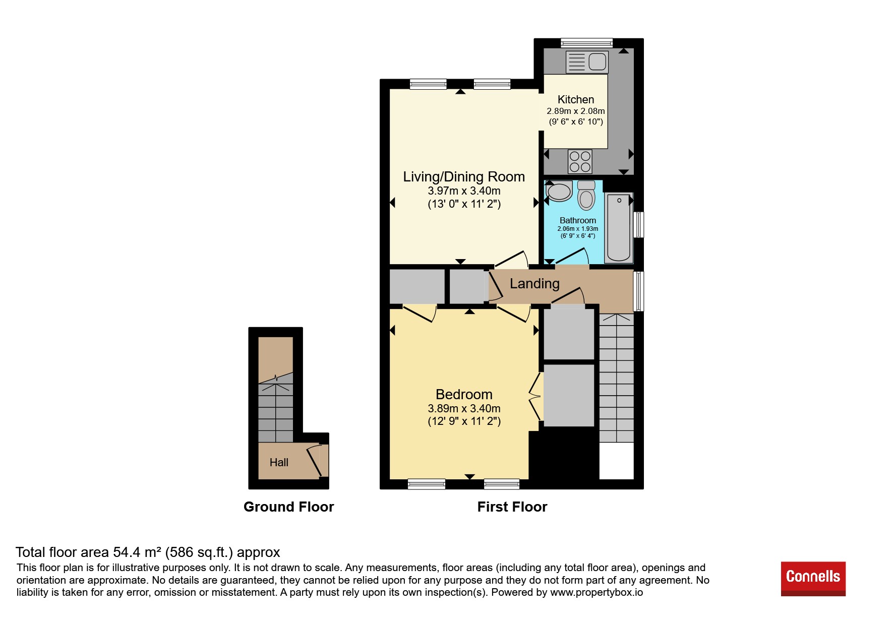 55, Churchill Road, Horley floorplan