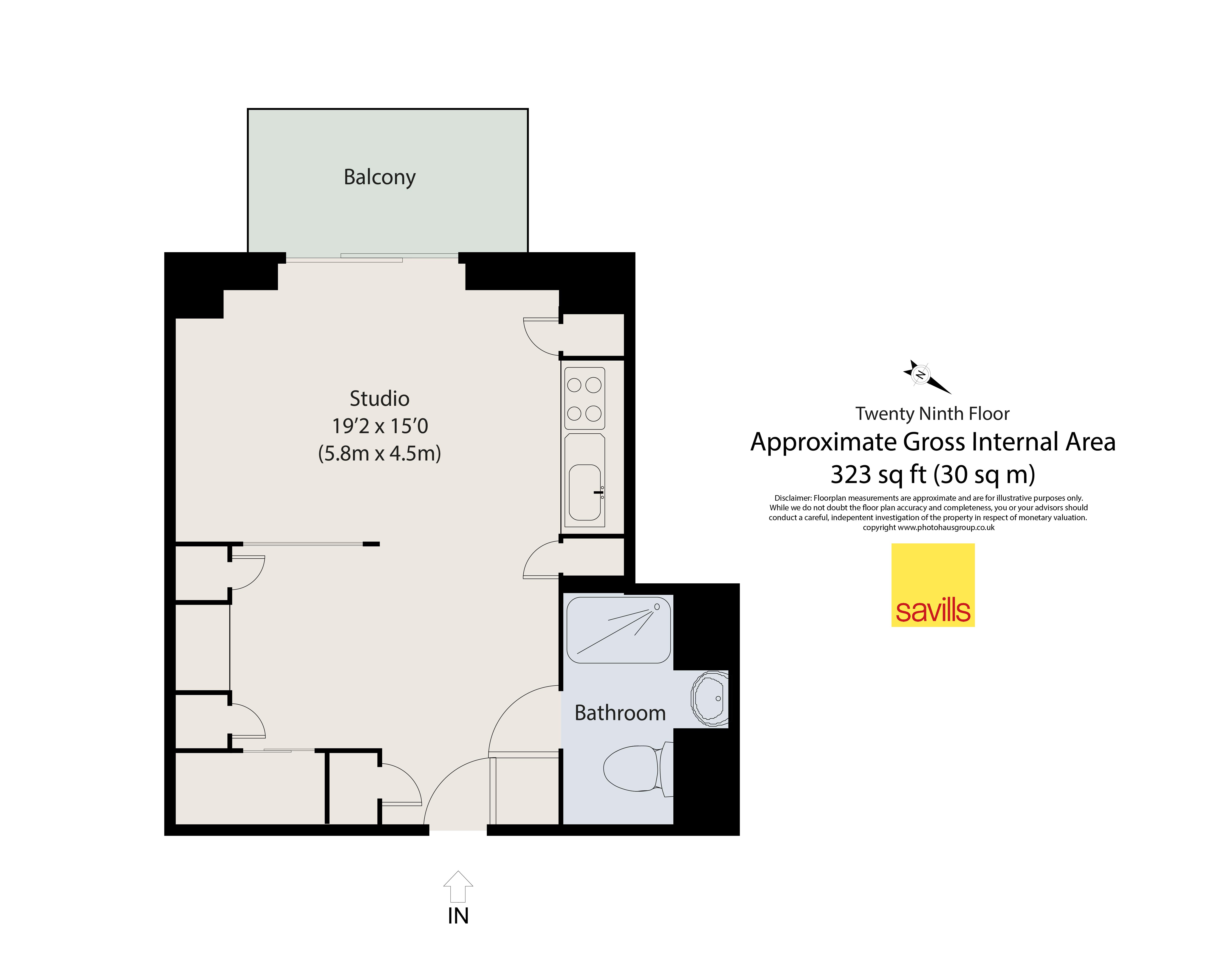 2909, 3 Pan Peninsula Square, London floorplan