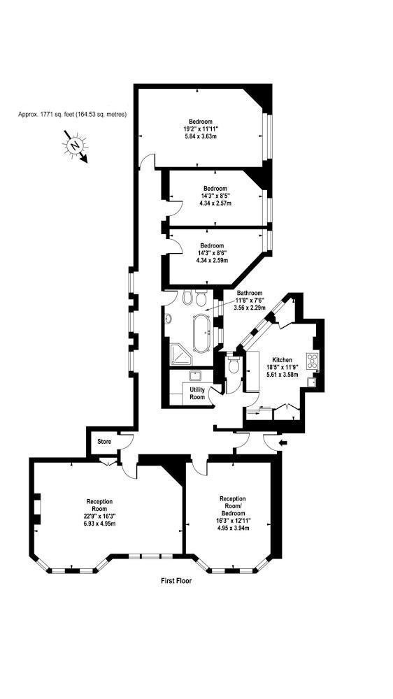 Flat 20, Gordon Mansions, Bloomsbury floorplan