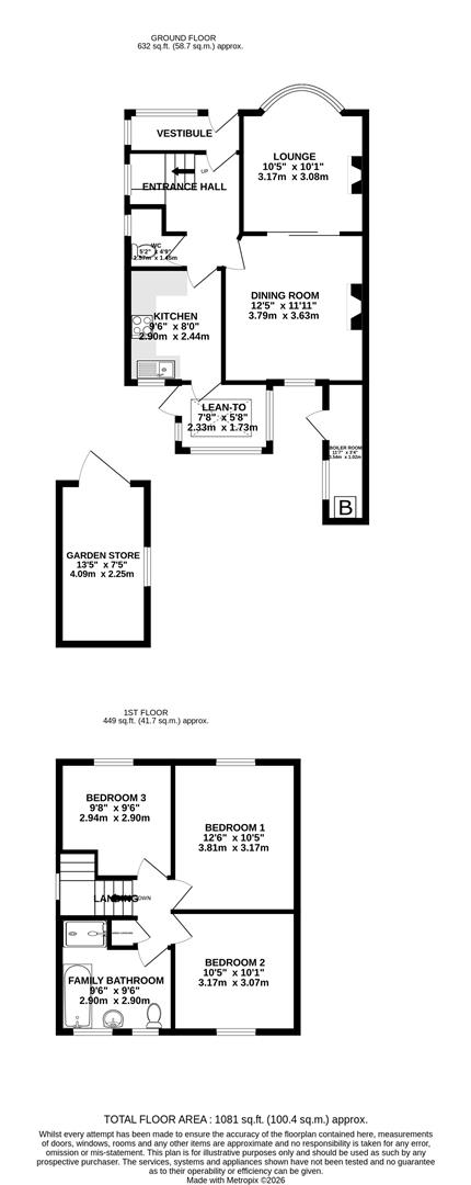 Ardmoar, Woodlea Villas, Isle Of Man floorplan