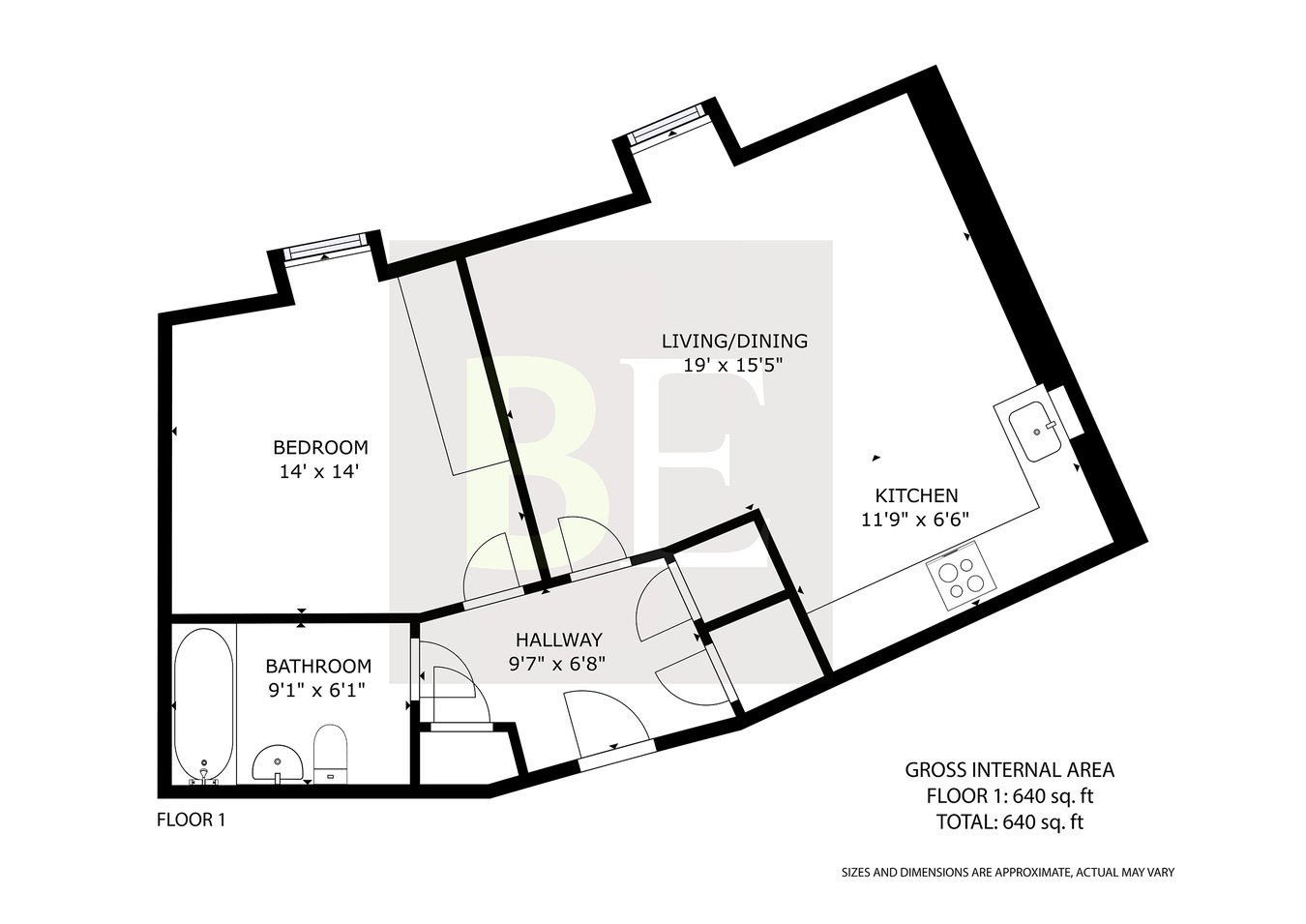 14 Claremont, Princes Tower Road, St Saviour floorplan