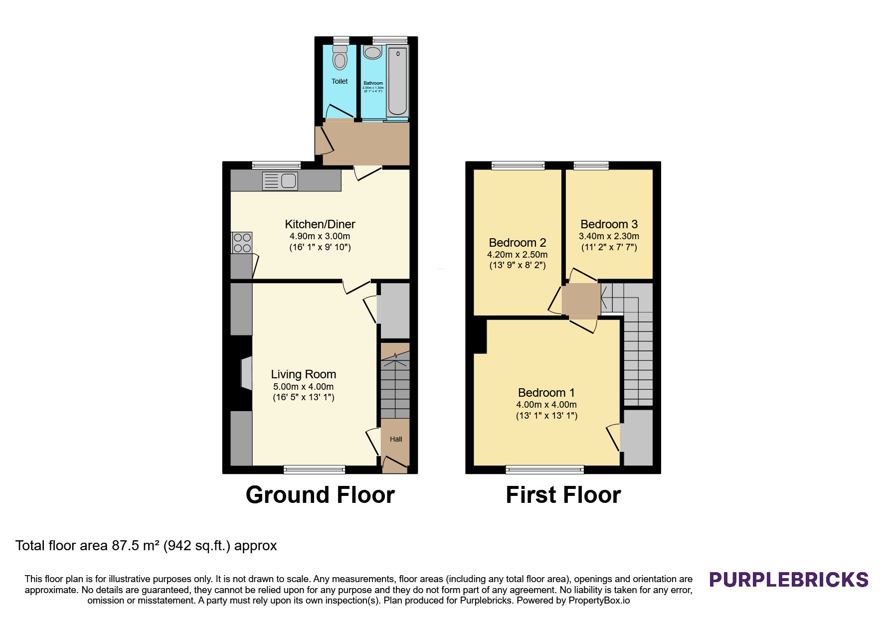 50, South Cross Street, Consett floorplan