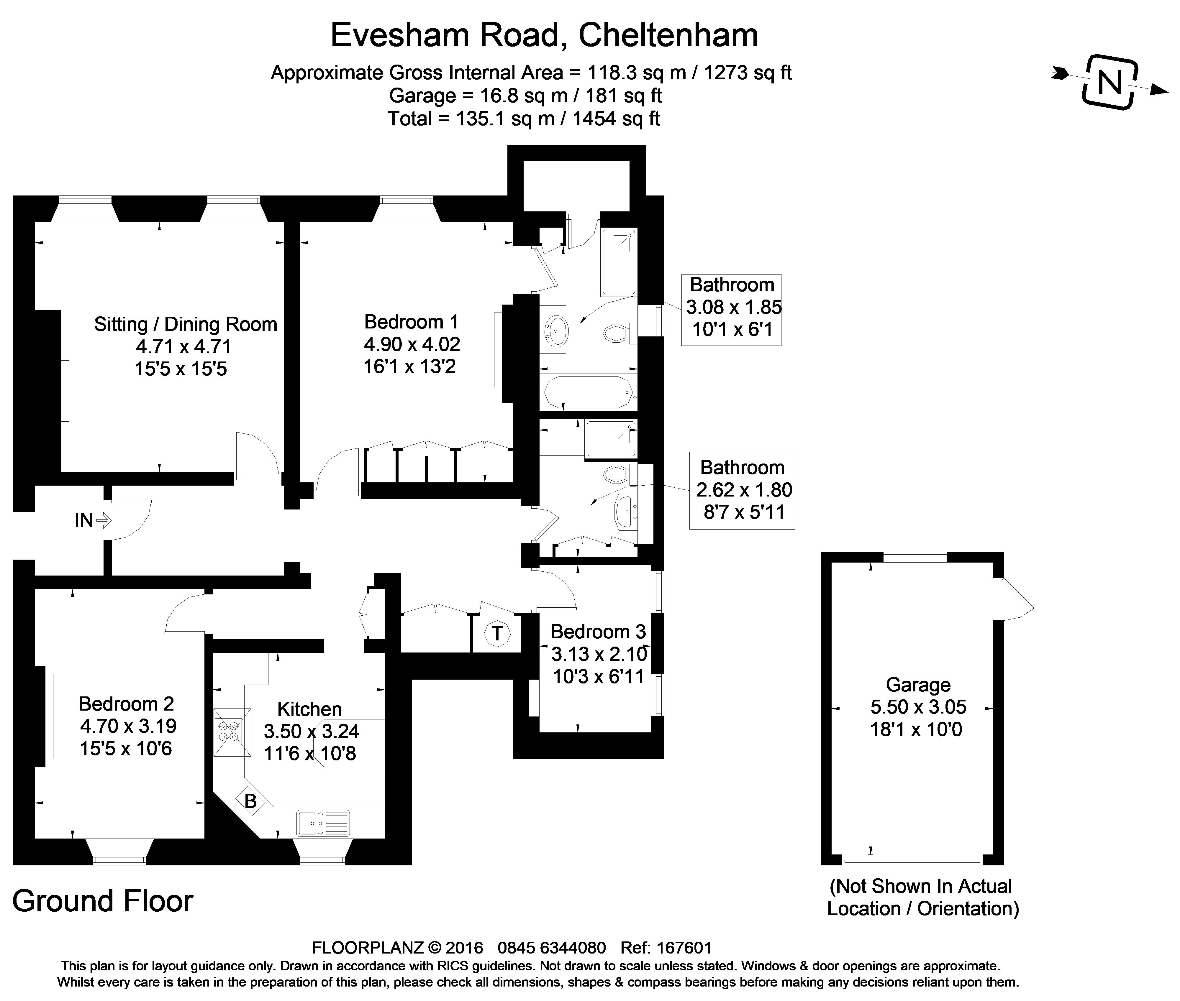 Evesham Road, Cheltenham floorplan