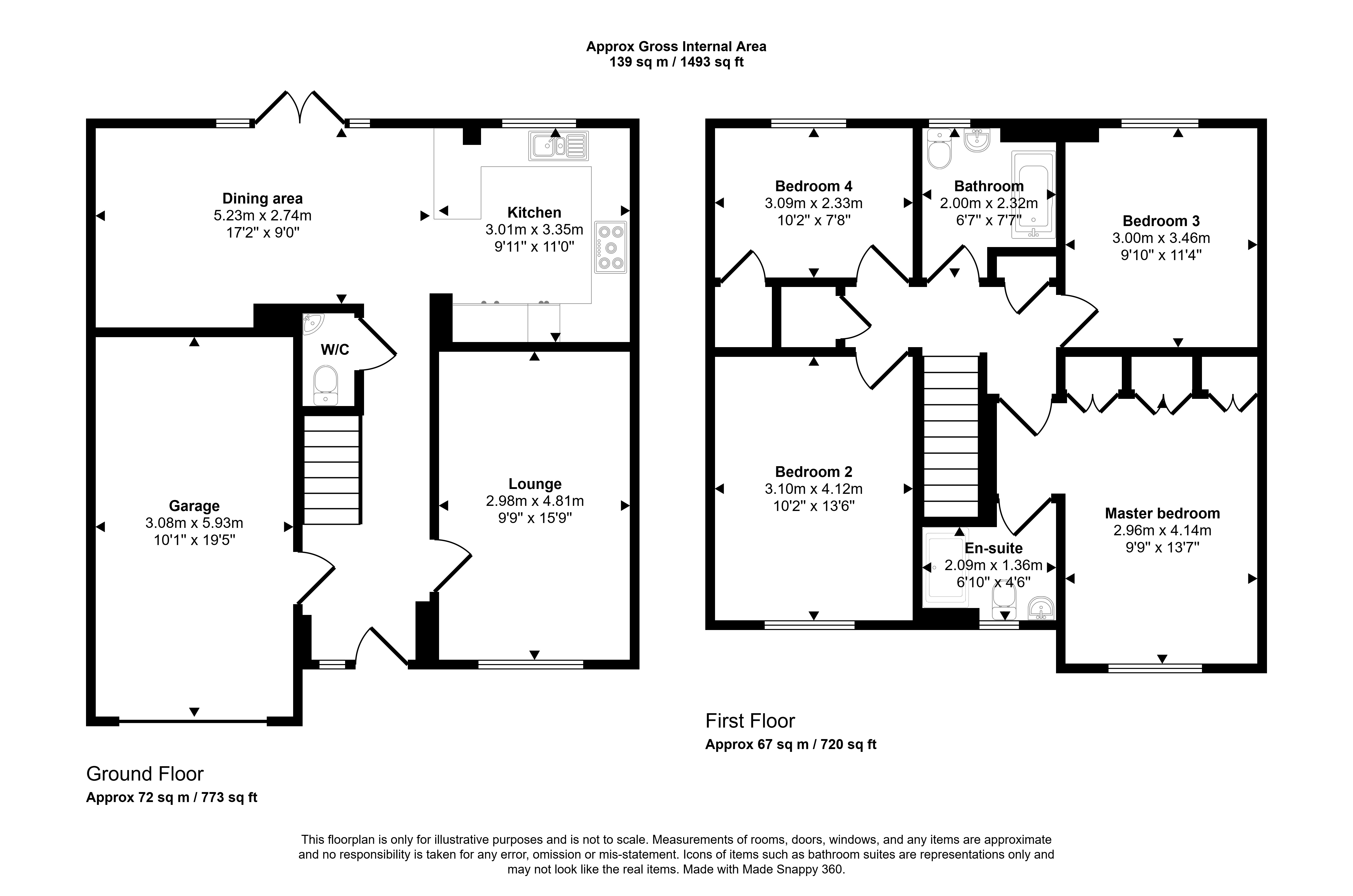 Monarch Grove, Ryton floorplan