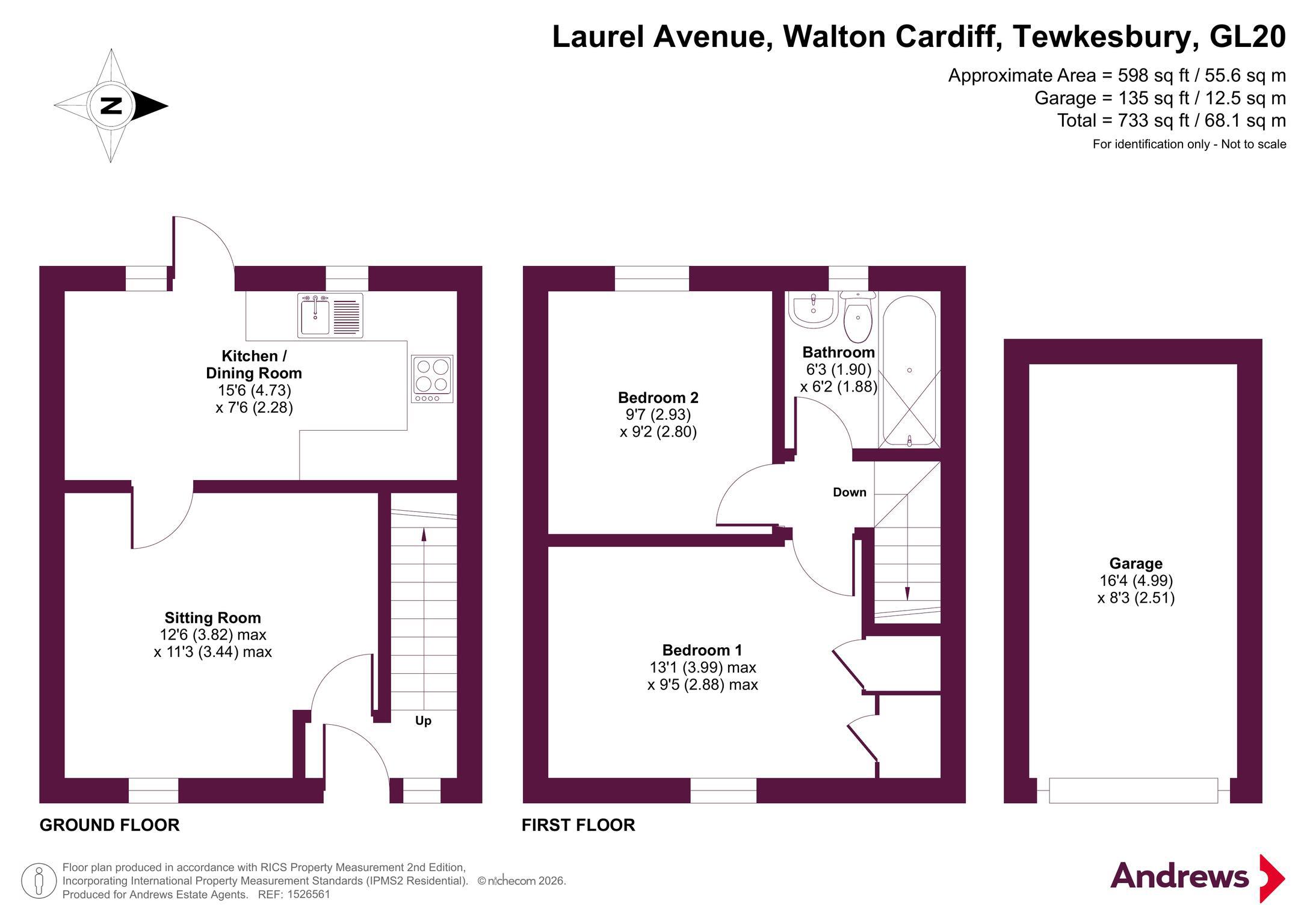 7, Laurel Avenue, Tewkesbury floorplan