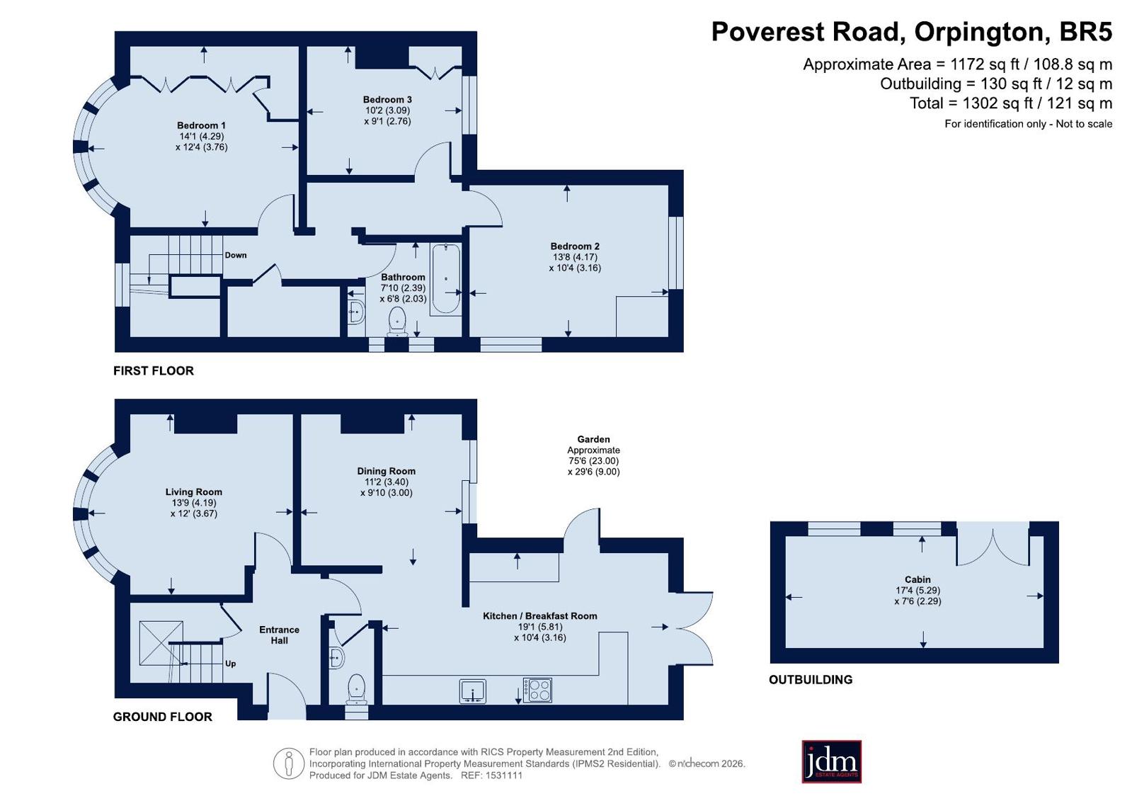 201, Poverest Road, Orpington floorplan
