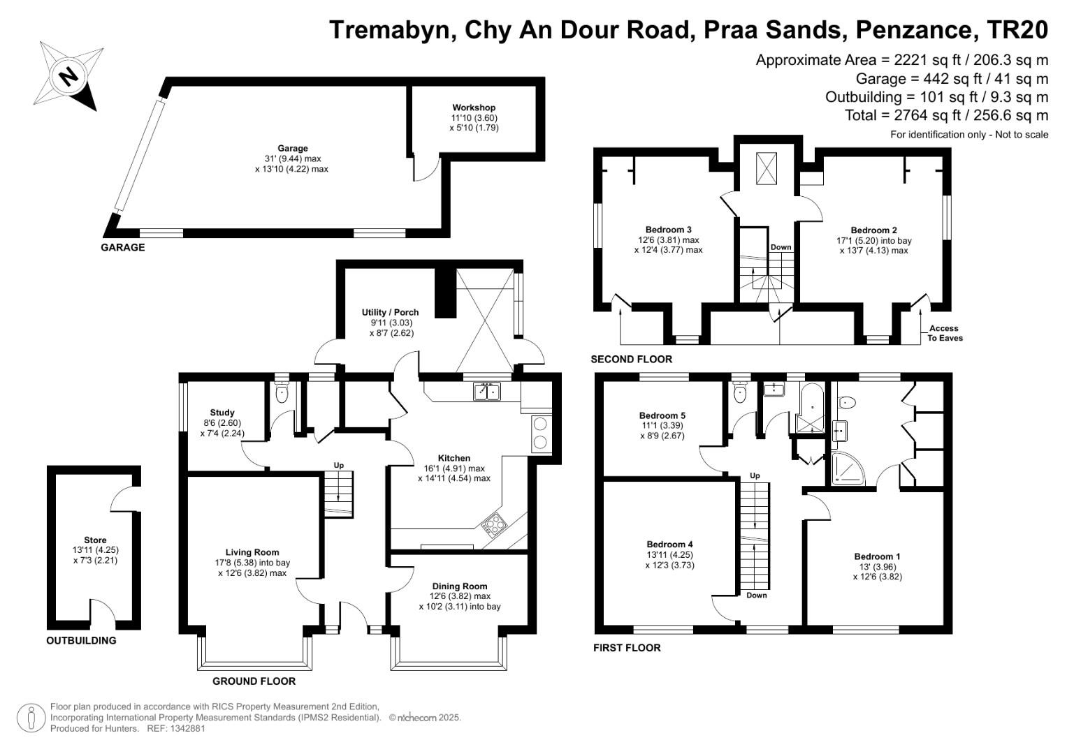 Tremabyn, Chy An Dour Road, Praa Sands floorplan
