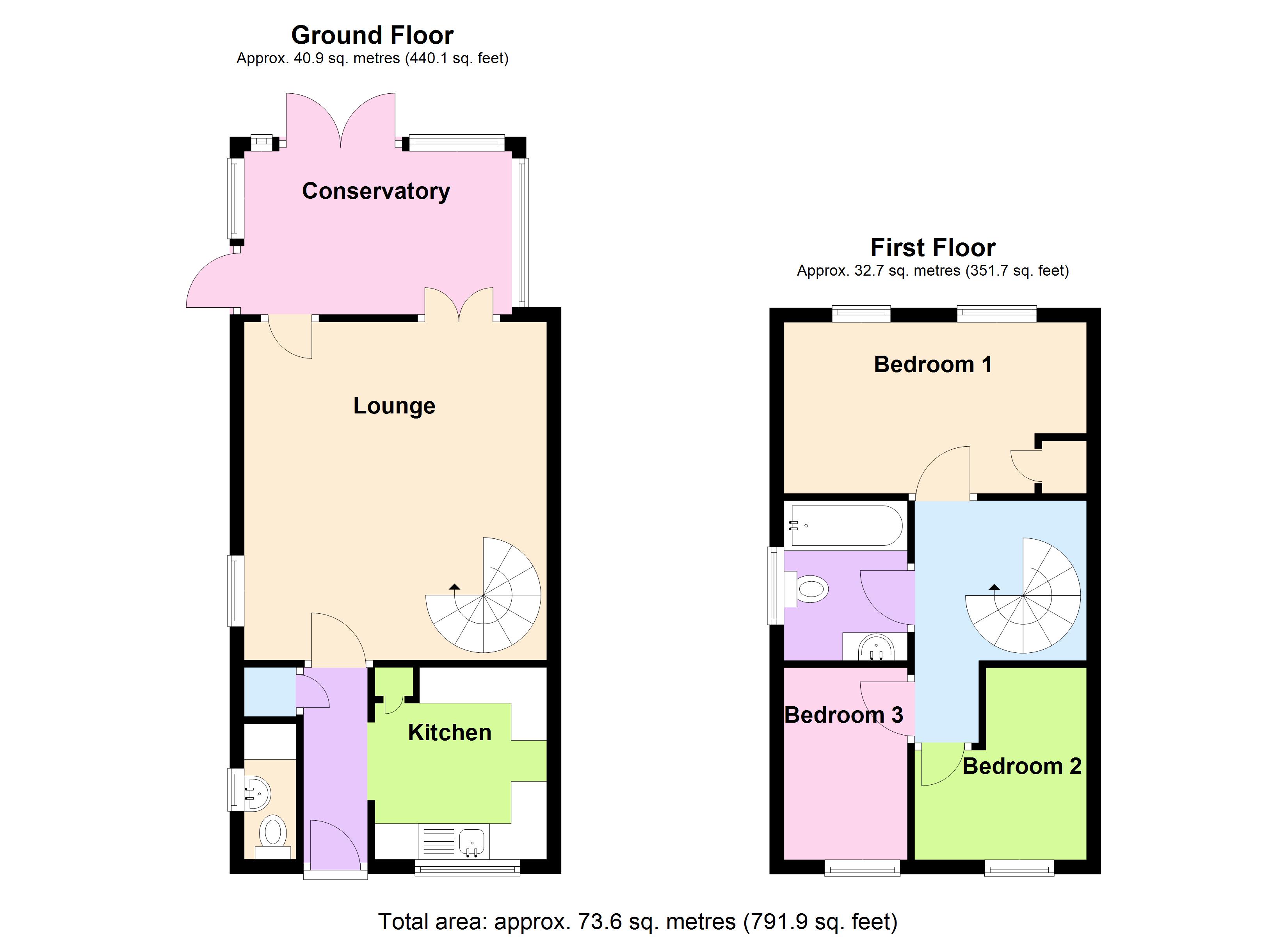 53, Carlton Drive, Bridgwater floorplan