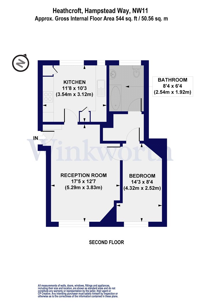 Flat 37,, Heathcroft, London floorplan