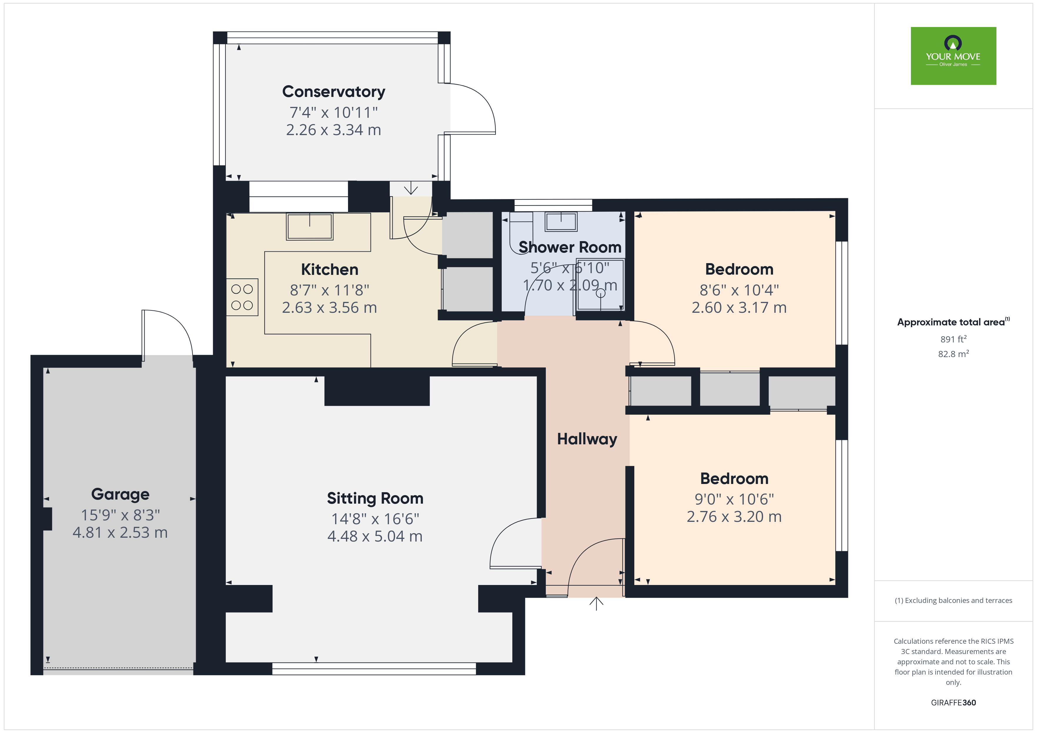 2, St. Georges Close, Beccles floorplan