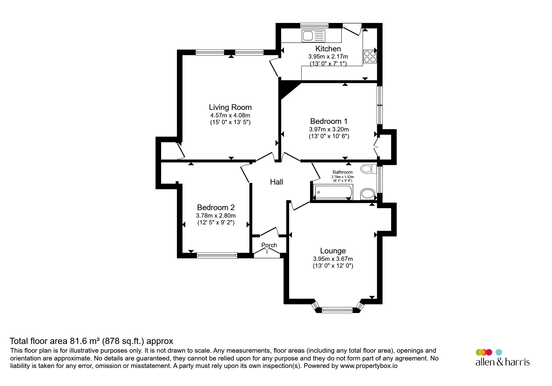 1, Stamperland Gardens, Glasgow floorplan