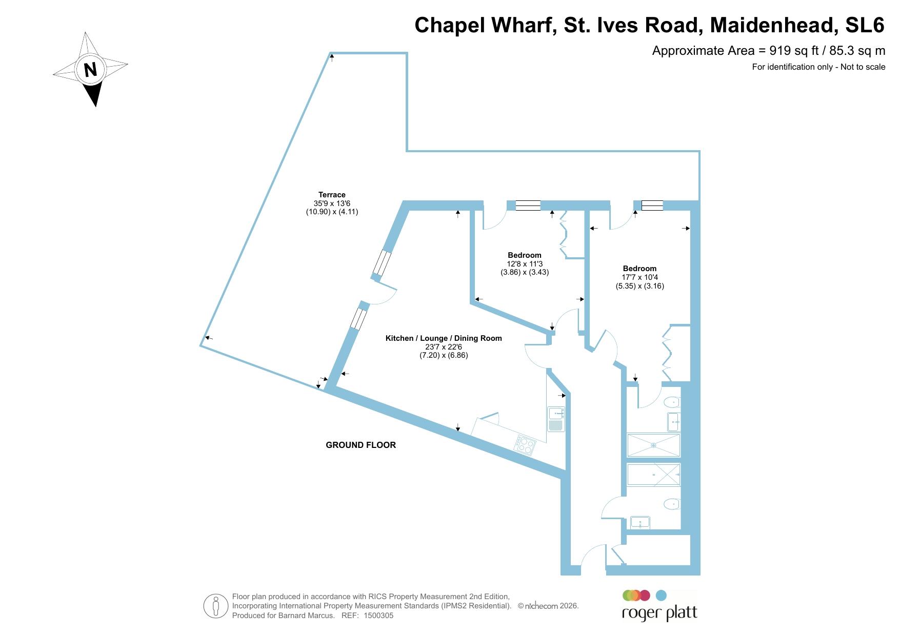 Apartment 5, Chapel Wharf, St. Ives Road, Maidenhead floorplan