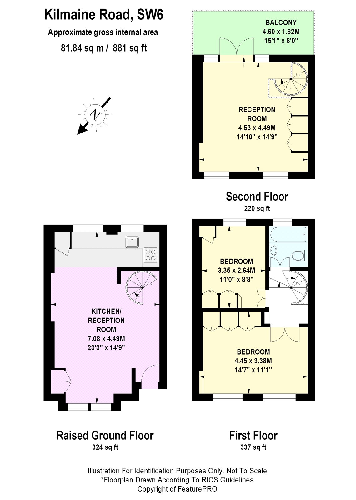 3 Bedrooms Maisonette to rent in Kilmaine Road, Fulham, London SW6