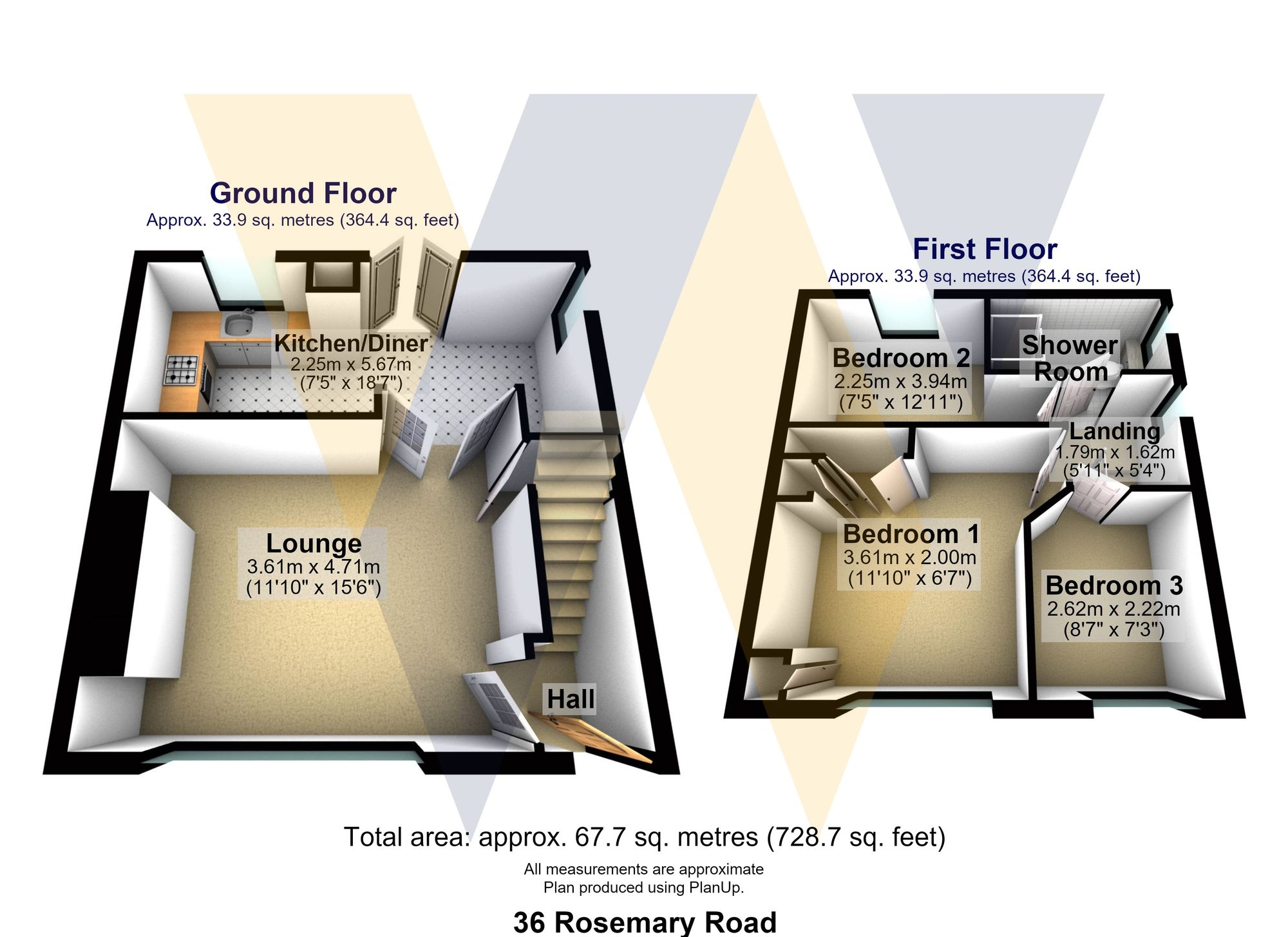 36 Rosemary Road, Sheffield floorplan