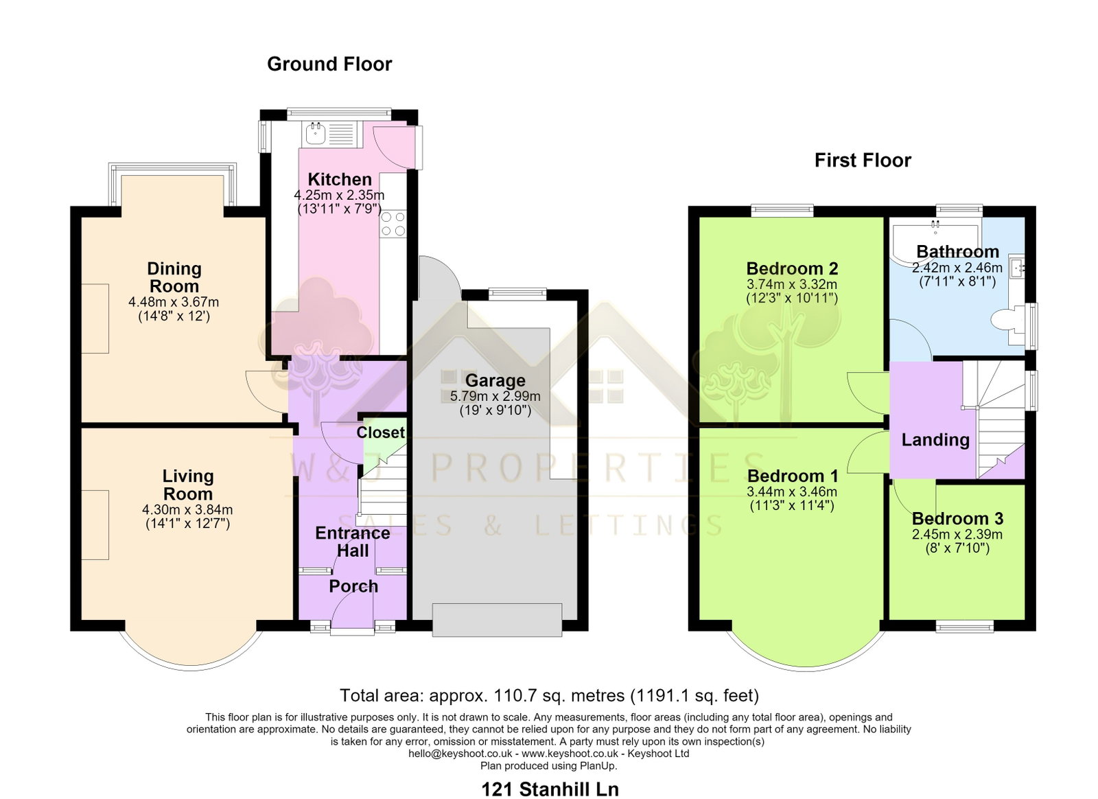 121, Stanhill Lane, Accrington floorplan