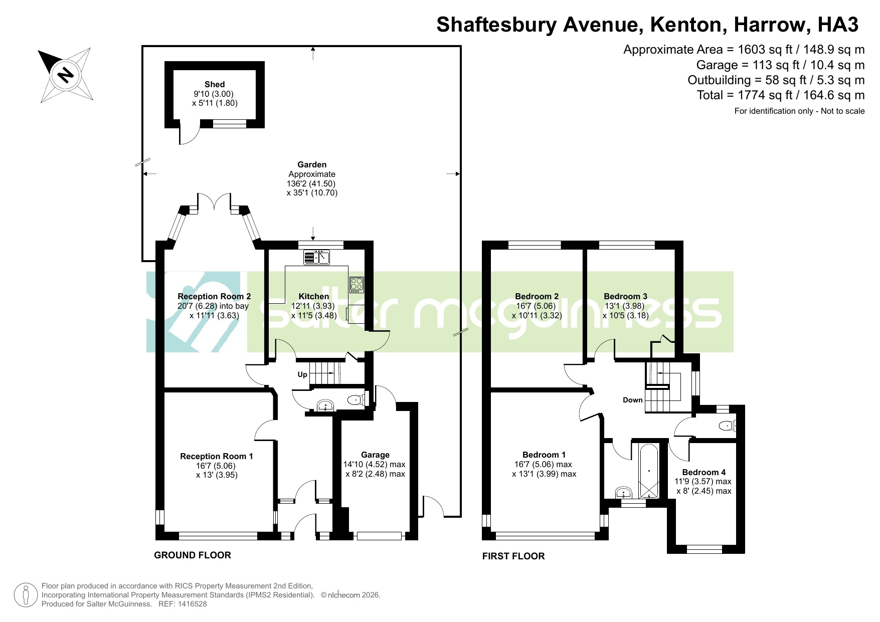 24, Shaftesbury Avenue, Kenton floorplan