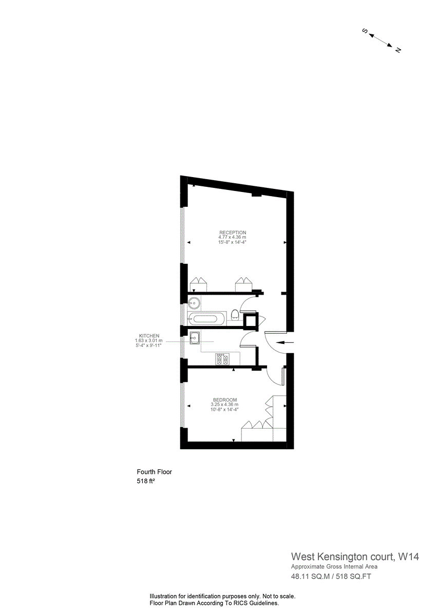 91, West Kensington Court, London floorplan