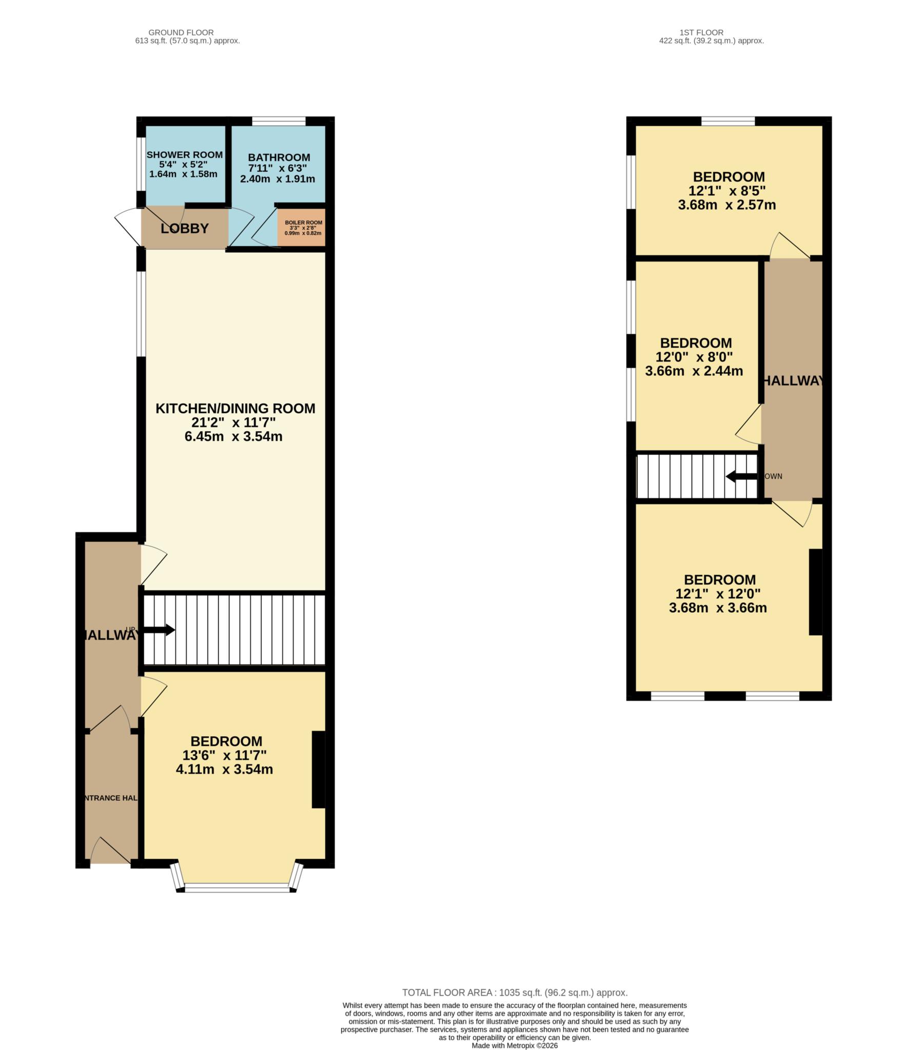 50, Elm Road, Reading floorplan