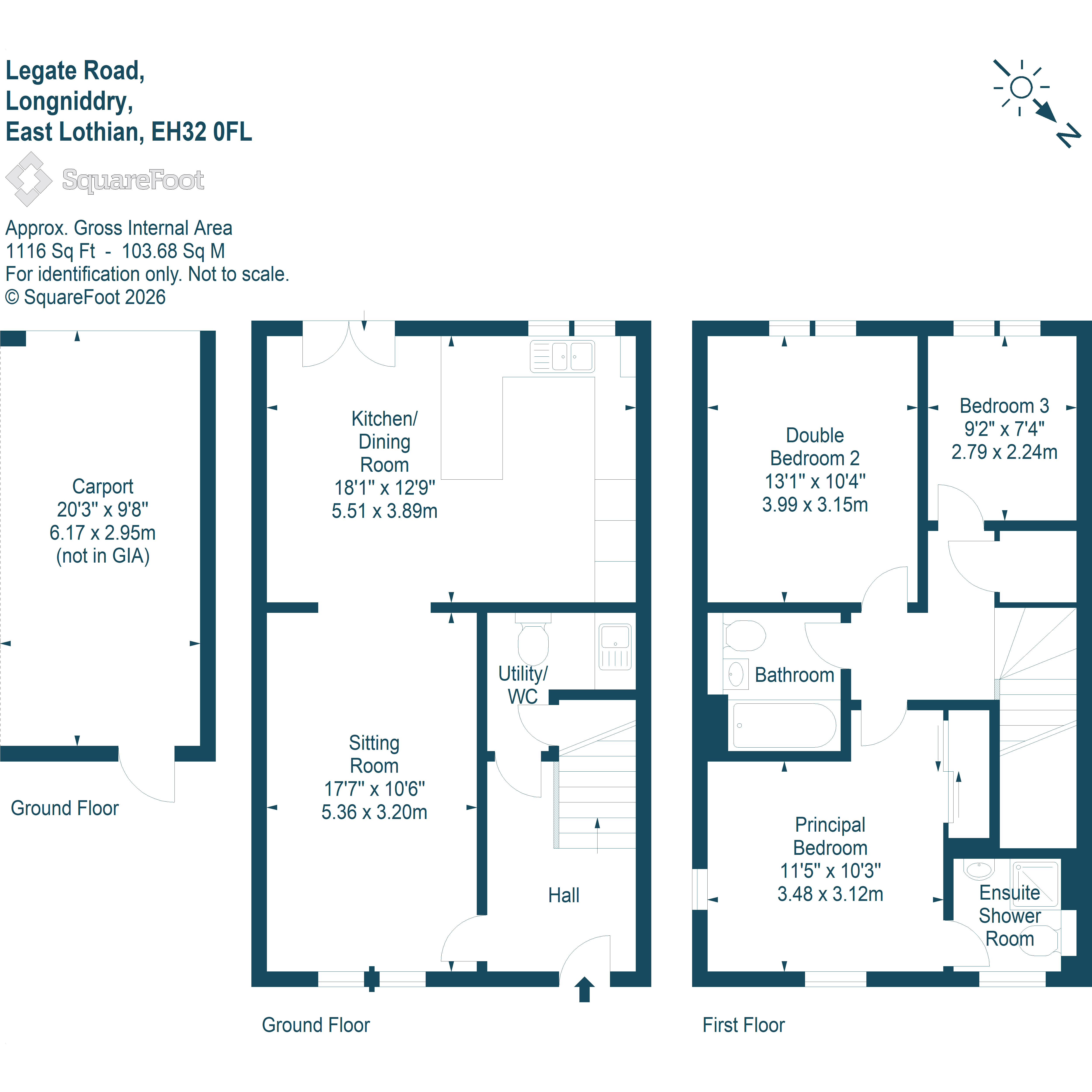 7, Legate Road, East Lothian floorplan