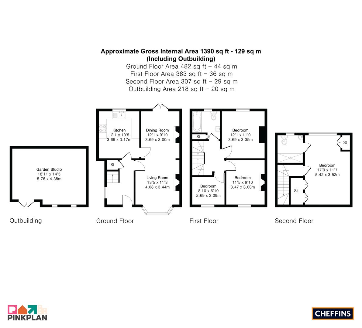 90, Richmond Road, Cambridge floorplan
