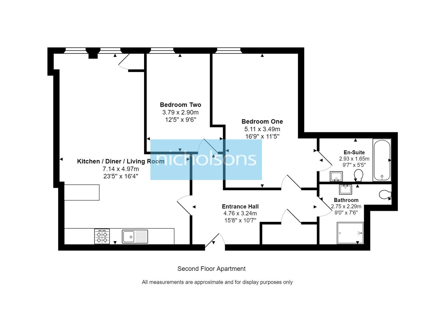 Flat 45, Oak House, Harvest Crescent, Fleet floorplan