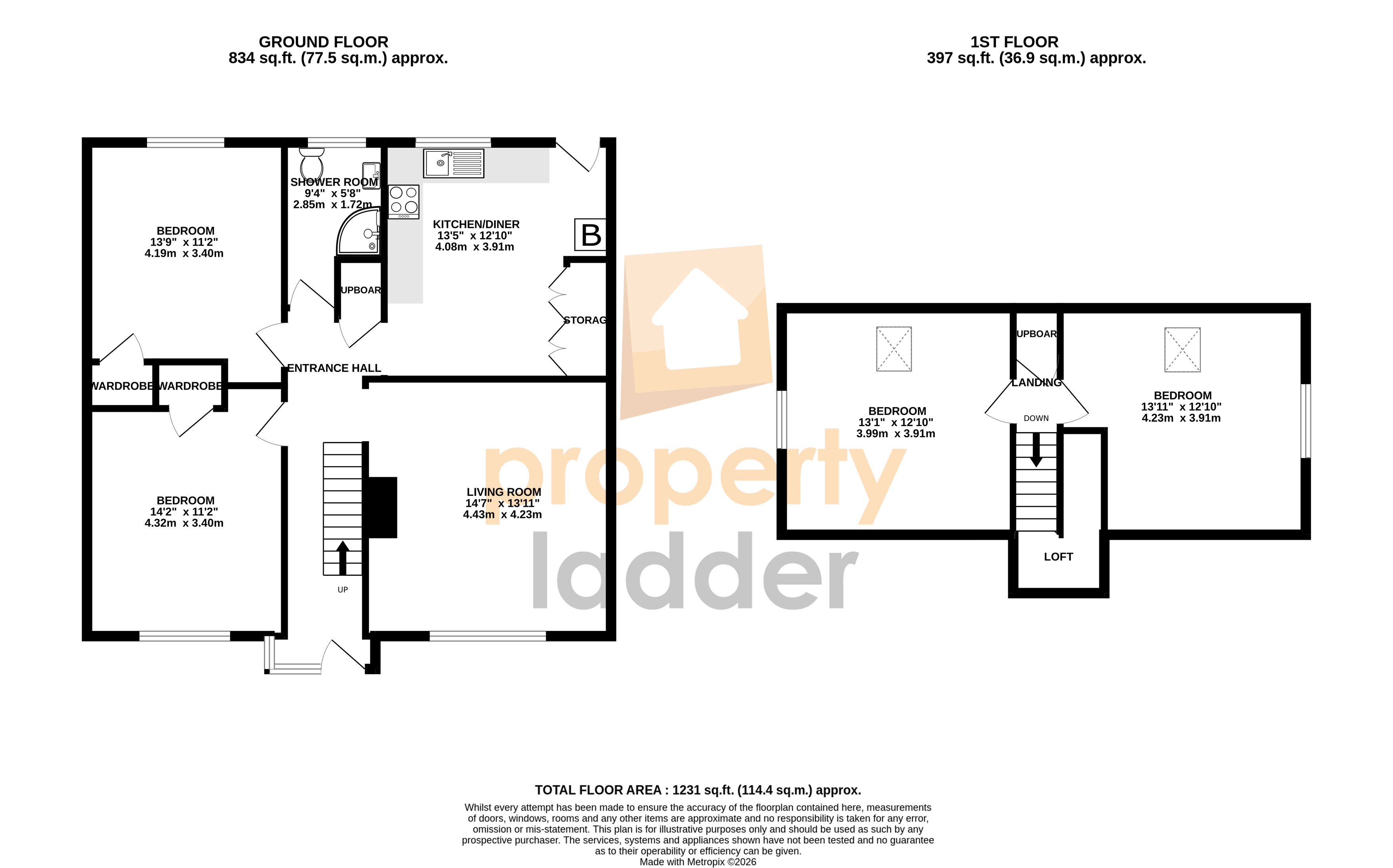 204, Wroxham Road, Norwich floorplan