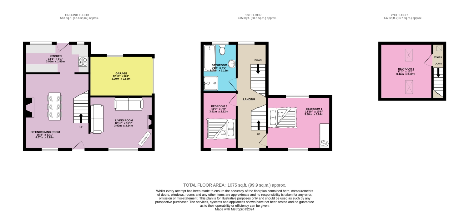 3 bed semidetached house for sale in Tithe Barn Street, Horbury